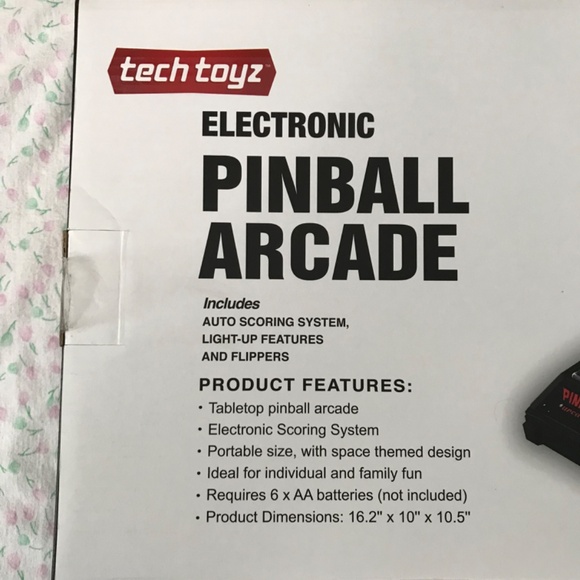 NEW Tech Toyz Electronic Tabletop Pinball Arcade Machine Galactic Edition Space - Picture 14 of 16